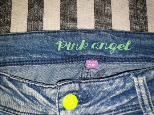 Girls "Pink Angel" Jeans Age 11-12 Years