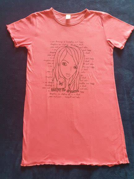 Girls Pink Night-shirt Age 11-12