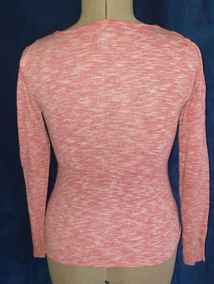 AS NEW!! Girls "Pink Angel" Red Long-sleeved Top with Heart detail Age 13-14 years