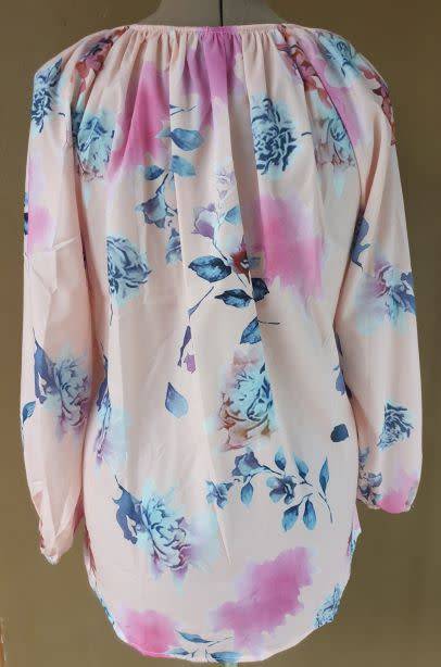 BRAND NEW!! Ladies Peach Long-sleeved Blouse Size XXL (Chinese 5XL)