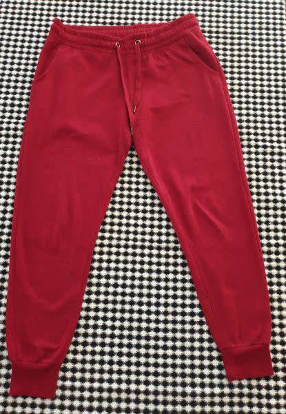 Ladies Maroon `RT` Tracksuit Pants Size 14 / 38