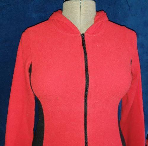 AS NEW!! Girls "Pink Angel" Red Tracksuit top with Hoodie and front zipper Age 12-13