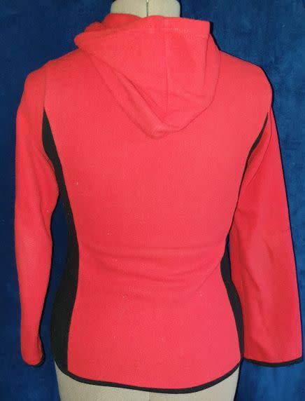 AS NEW!! Girls "Pink Angel" Red Tracksuit top with Hoodie and front zipper Age 12-13