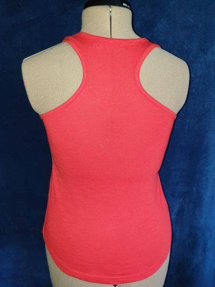 AS NEW!! Girls Red "Pink Angel" Vest Age 12-13 years