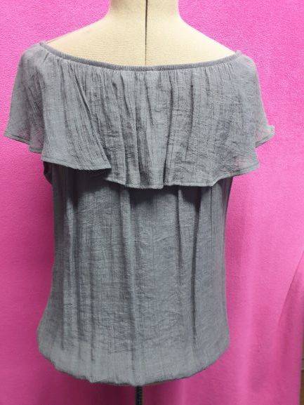 AS NEW!! Ladies Grey `Merien Hall` Blouse Size 18