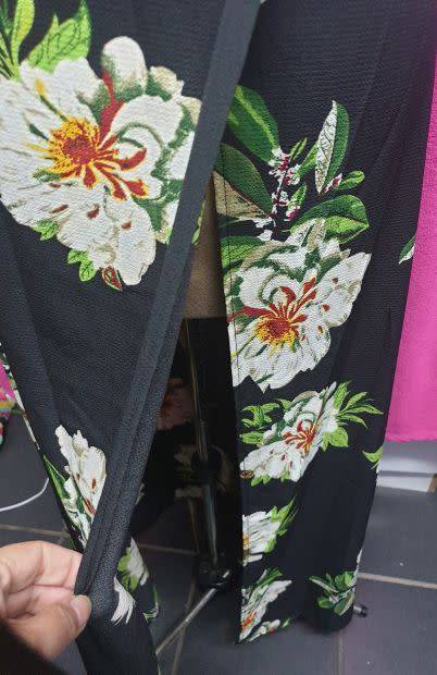 BRAND NEW!! Beautiful Ladies Black printed Summer dress with open back Size Large