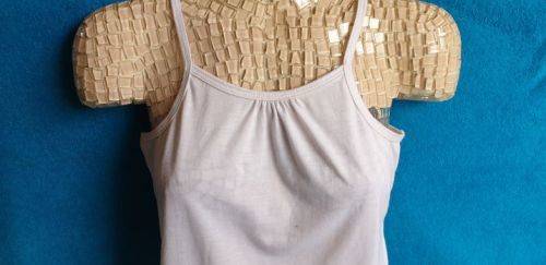 Girls White Vest Age 13-14 Years