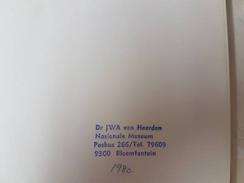 Palaeozoic Fishes - by J. A. Moy-Thomas Miles. "Dr J.W.A van Heerden's Museum Copy"