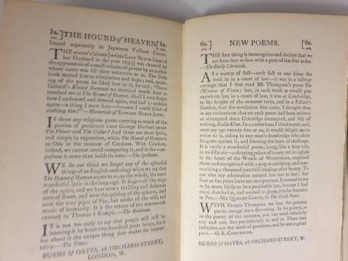 *1909* SHELLEY - By Francis Thompson. With an Introduction by George Wyndham