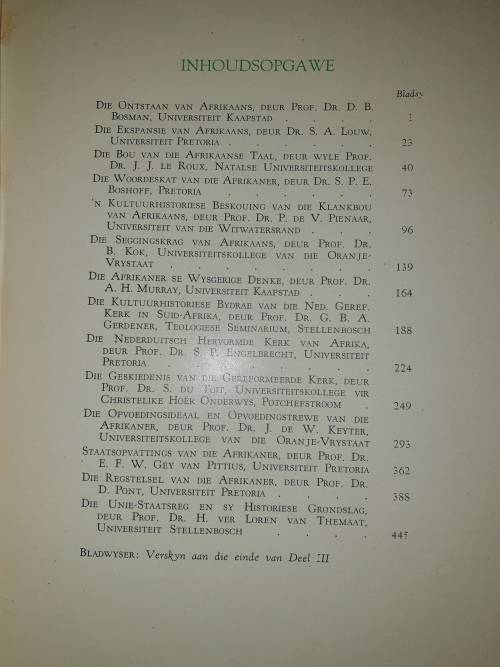 Kultuurgeskiedenis van die Afrikaner. Volledig in 3 Volumes. A4 grootte, swaar stel.