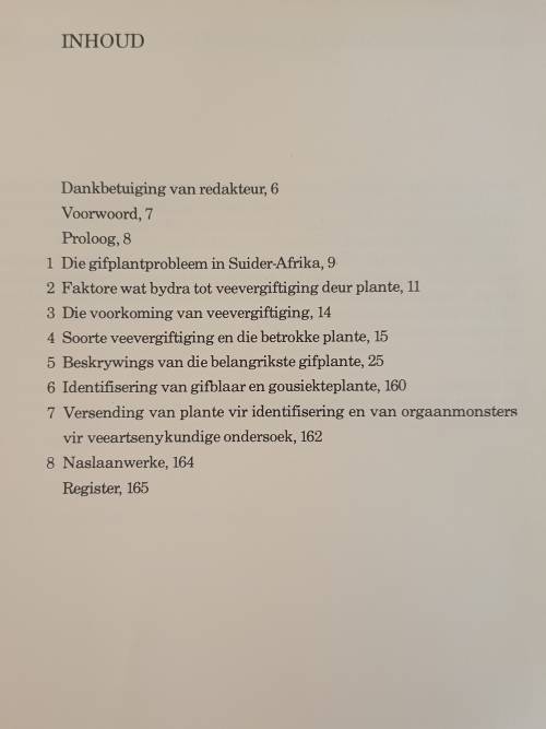 Gifplante van Suider Afrika - J. Vahrmeijer