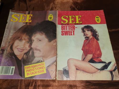 10 x Vintage A4 `SEE` Photo Magazines. All in one lot!!