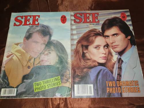 10 x Vintage A4 `SEE` Photo Magazines. All in one lot!!