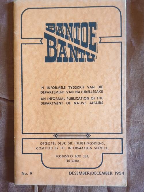 * 1954 * 7 x BANTOE / BANTU TYDSKRIF - MAGAZINE