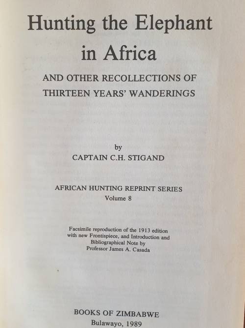 African Hunting - Three books on Elephant Hunting. All in one lot.