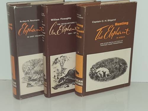 African Hunting - Three books on Elephant Hunting. All in one lot.