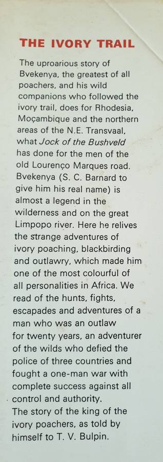 THE IVORY TRAIL - T. V. BULPIN.