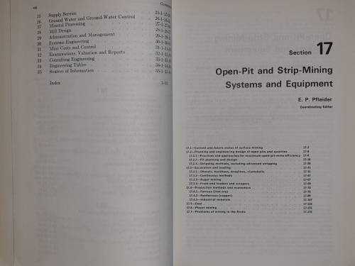 SME MINING ENGINEERING HANDBOOK. Complete in 2 Volumes.