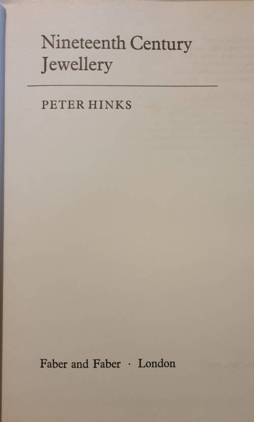 Nineteenth Century Jewellery - Peter Hinks
