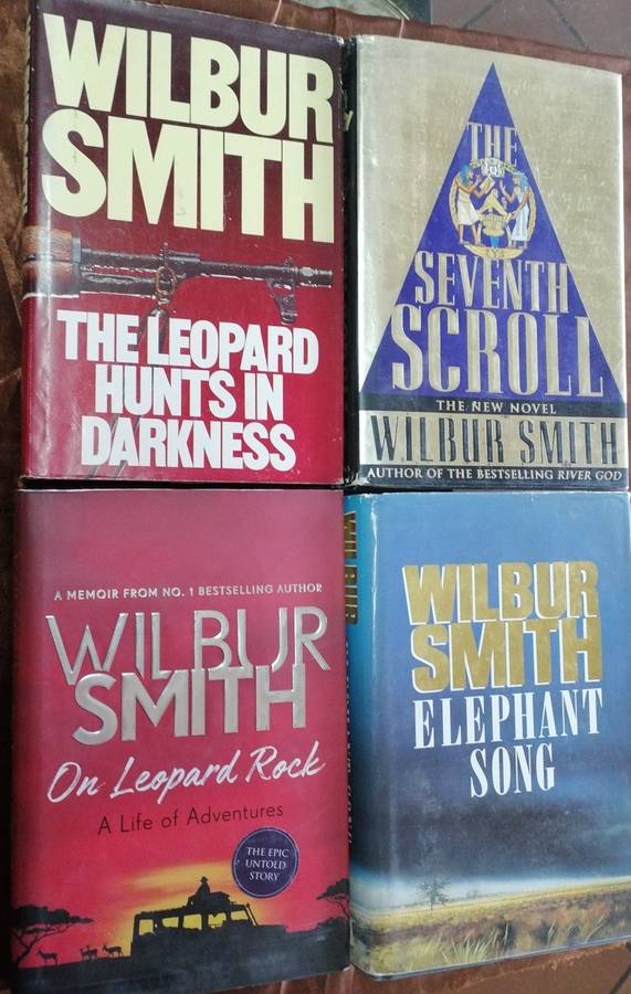 10 x Wilbur Smith h/c books, all in one lot.