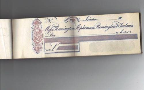 !!!! CHEQUE BOOK, ALLMOST 200 YEARS OLD
