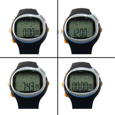 4th Generation Touch sensor PULSE HEART RATE WATCH Monitor Calorie Counter Sport