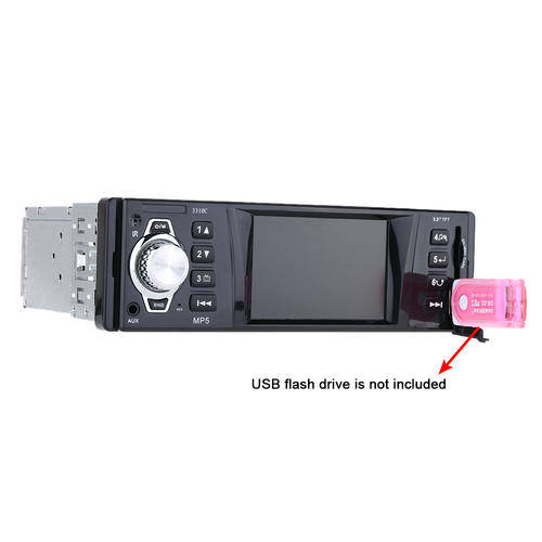 Car MP5 Player Stereo Radio Audio Player Receiver FM Aux Input with SD/USB Port 3inch LCD Display