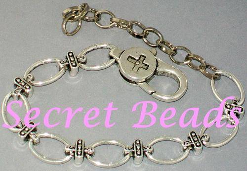 Antique Silver 8-link Bracelet with extender