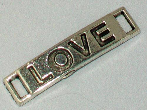 Antique Silver Infinity "Love" Connector - 1pc