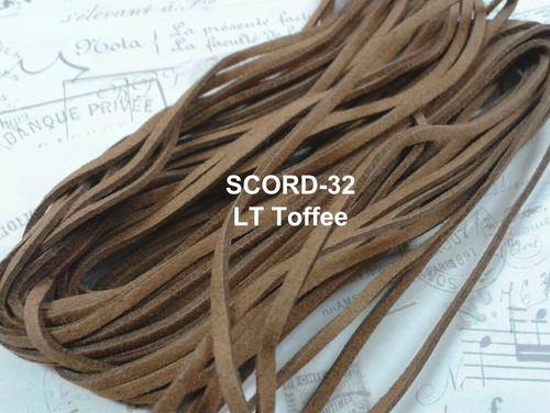 LT Toffee - 1.5 X 2.7mm Suede velvet leather cord - 1m