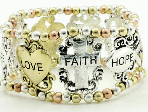 Love - Faith - Hope STRETCH Bracelet