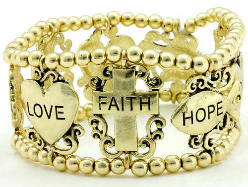 Love - Faith - Hope STRETCH Bracelet