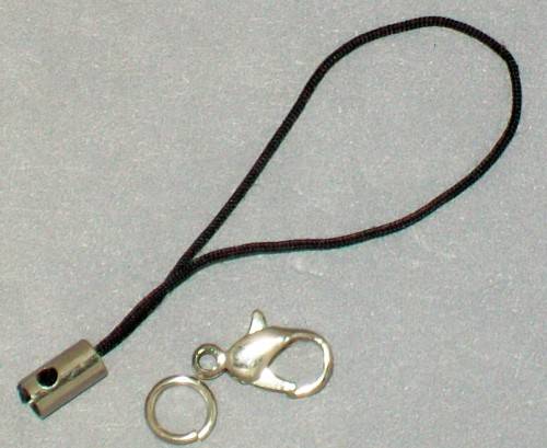 *** CLEARANCE SALE *** 12 pcs - Cell Phone Charm Strap - Black
