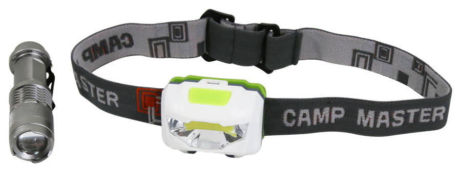Camp Master Flashlight & Headlamp Combo