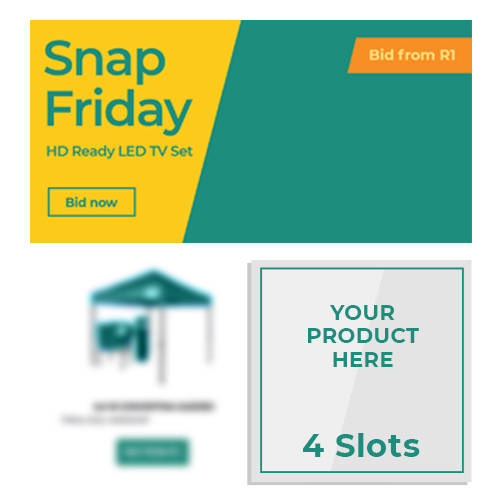 bidorbuy Is Auctioning 4 Advertising Slots In Our Snap Friday Newsletter