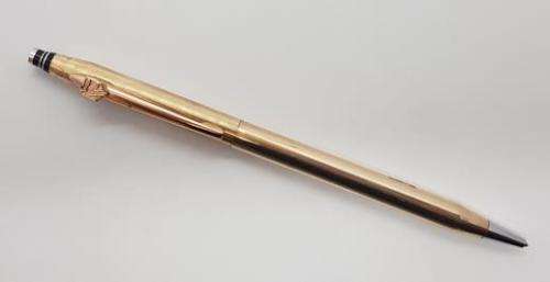 Quil 120 - 14ct filled gold Nedbank pen made in the USA - as per photo