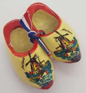 Hand Carved and Painted Dutch Clog Ornaments as per photo