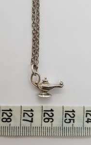 925 Sterling Silver Vintage Lantern Pendant and Chain weight 4.3g as per photo