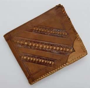 Handmade Genuine Leather Men`s Wallet as per photo