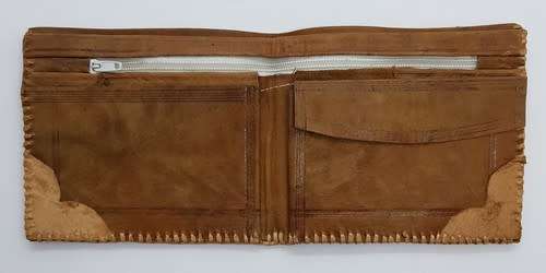 Handmade Genuine Leather Men`s Wallet as per photo