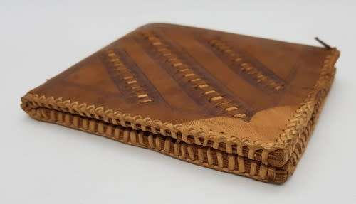 Handmade Genuine Leather Men`s Wallet as per photo