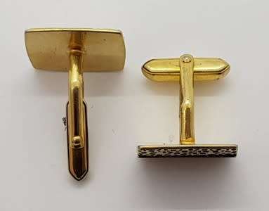 Vintage Gold Plated Cufflinks as per photo