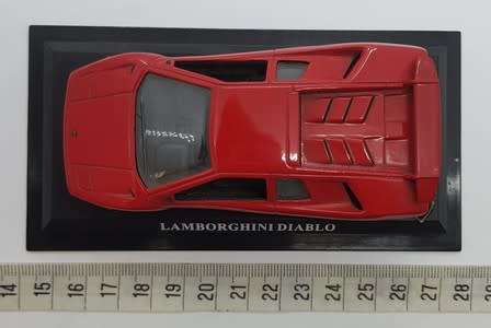 delPrado 1993 Lamborghini Diablo model car, missing both mirrors as per photo