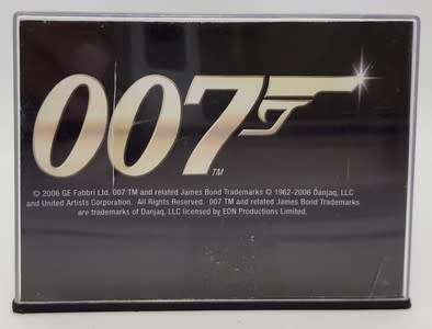 Aston Martin DB5 - Goldfinger model car  - casing cracked, broken mirror and missing light