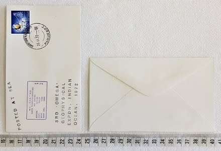 RSA Baquebot FDC - 3rd Omega Geophysical Expedition, Indian Ocean 1972 - as per photo