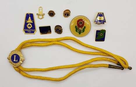 Lions Club International badges and pins - as per photo