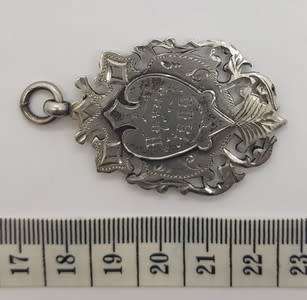 Antique Hallmark Silver 1900 medal to G. Beattie  - as per scan