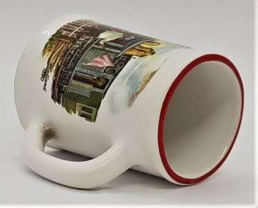Miniature beer mug with locomotive picture height 4.5cm - as per photo