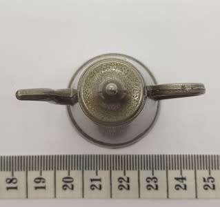 Silver plated miniature teapot made in England height 5.5cm as per photo
