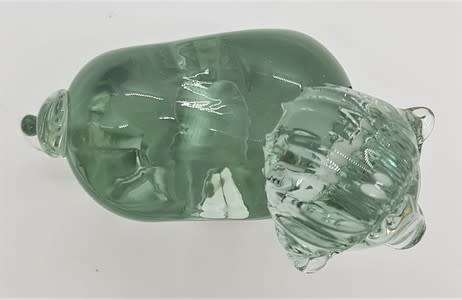 Handmade Ngwenya Glass figurine made in Swaziland - as per photo